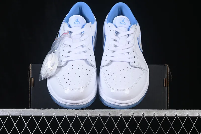 All categories Air Jordan Jordan series basketball shoes Air Jordan 1 Low Air Jordan 1 Low AJ1 Joe 1 patent leather white and blue low-top retro cultural basketball shoes DD9315-118